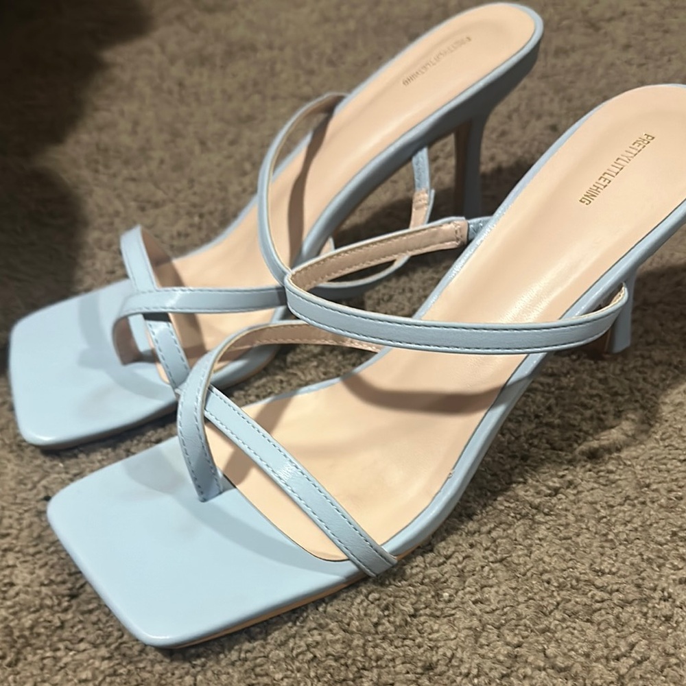 Women's Blue Strappy Heels